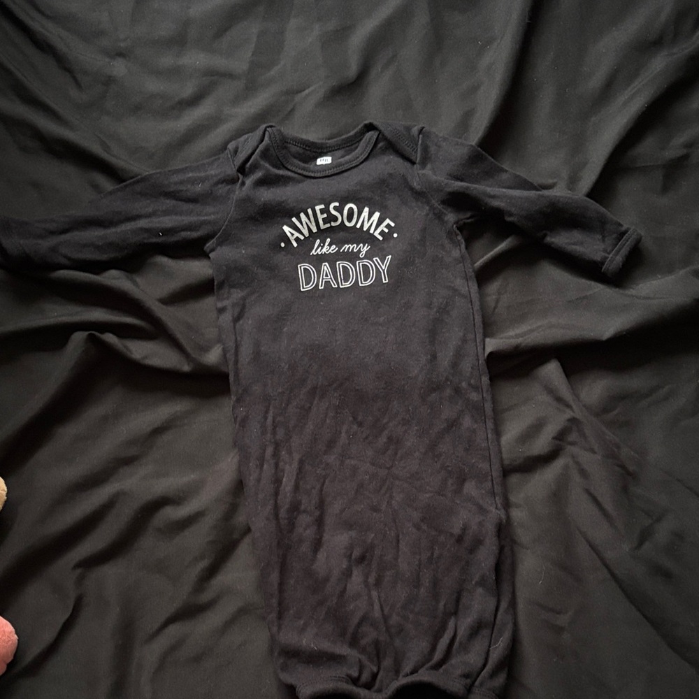 Black 'Awesome Like My Daddy' Kids One Piece